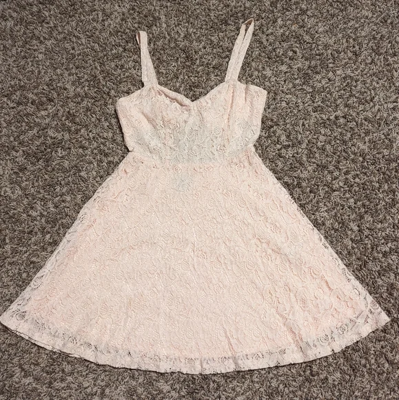 etsy lace prom dress Long Satin Prom Dress with Lace-Up Sheer Corset Light Blue / Medium